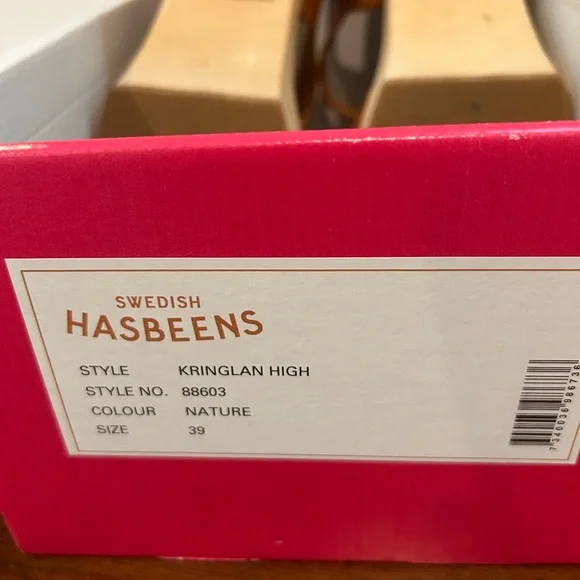 Swedish Hasbeens Tan Leather Sandals - Picture 5 of 5